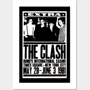 Vinatge 1981 The Clash Posters and Art